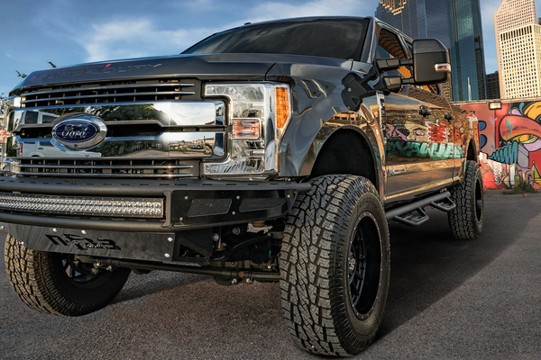 N-Fab 107418012 Nerf Step Side Steps Chevrolet Silverado / GMC Sierra 1500 07-13, 2500/3500 Gas 08-14 Crew Cab