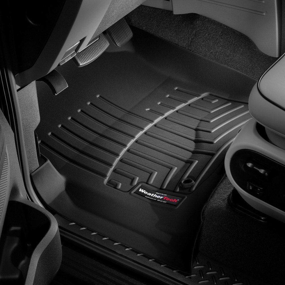 Weathertech 440051 FloorLiner Molded Floor Liners Black First Row Ford F-150/Lincoln 04-11
