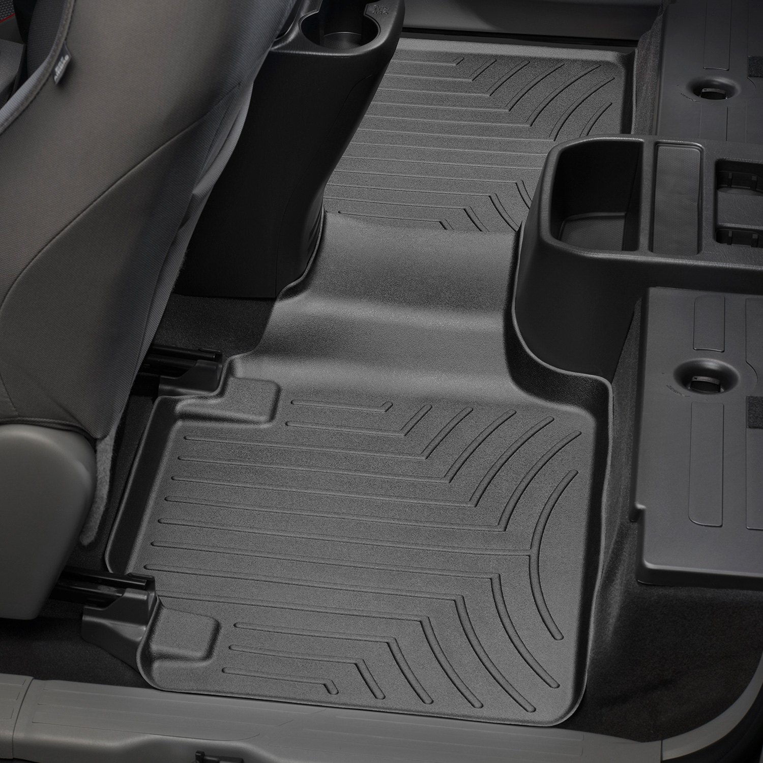 Weathertech 440215 FloorLiner Molded Floor Liners Black Second Row Toyota Tacoma 12-22