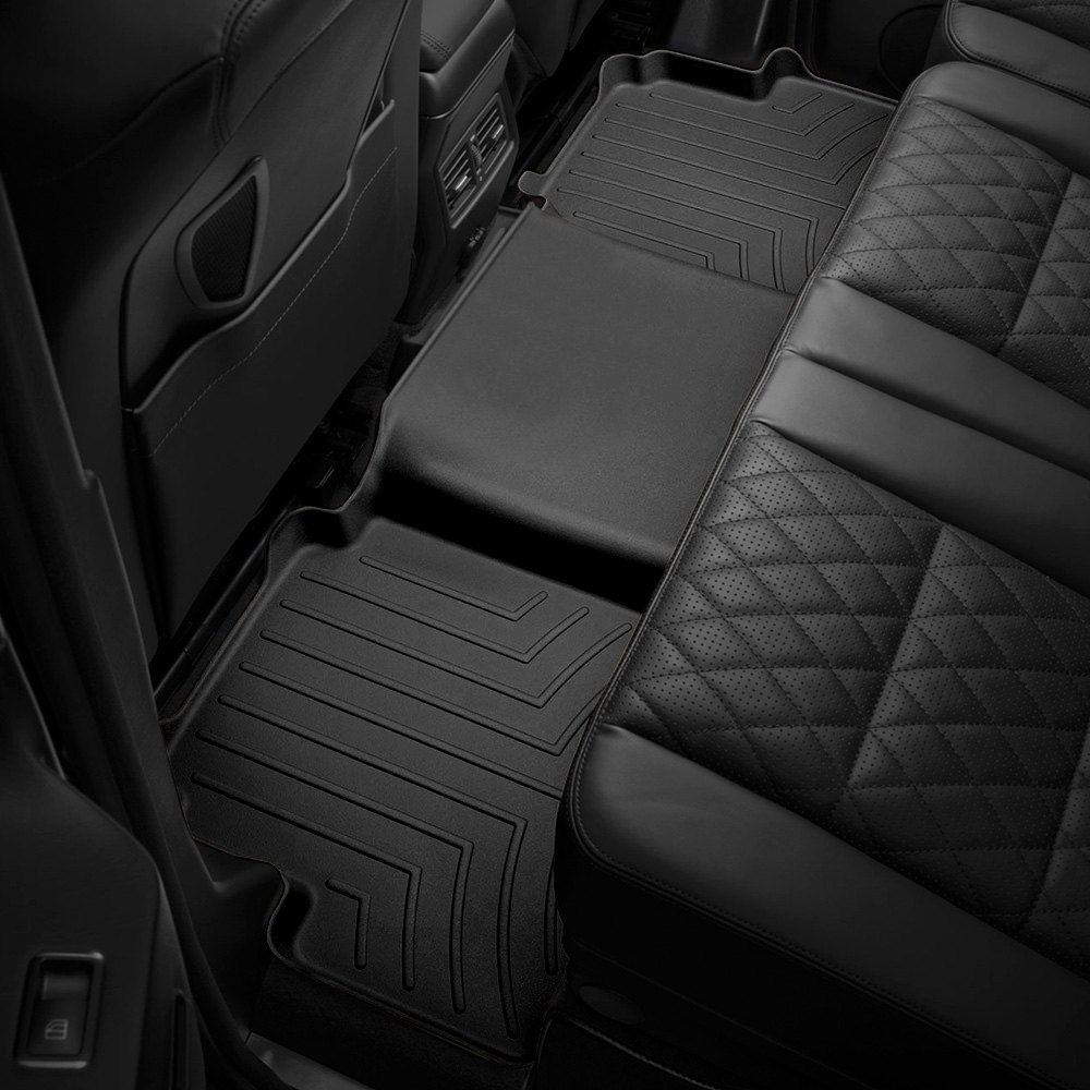 Weathertech 440272 FloorLiner Molded Floor Liners Black Second Row Dodge Grand Caravan 05-09, 12-20 / Chrysler Town and Country 05-08