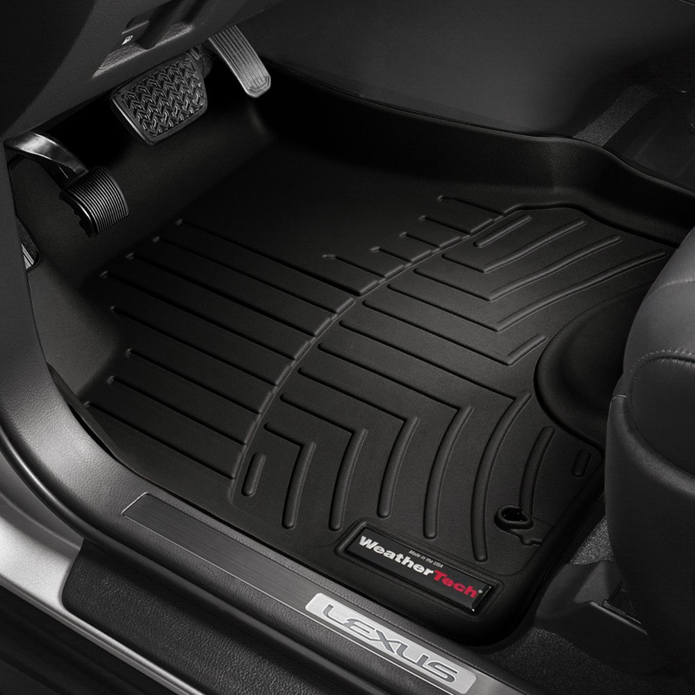 Weathertech 440421 FloorLiner Molded Floor Liners Black First Row Jeep Wrangler 97-06