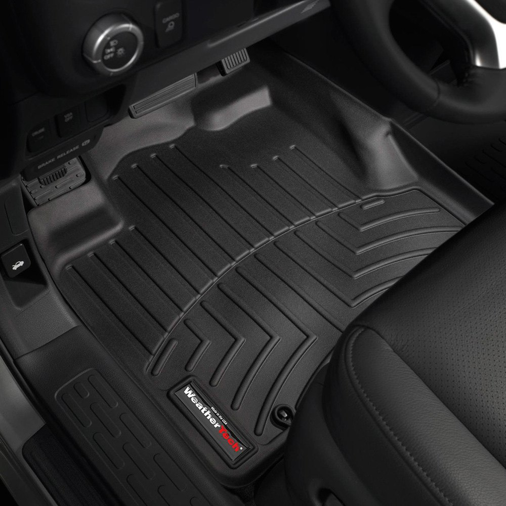 Weathertech 440501 FloorLiner Molded Floor Liners Black First Row Honda Ridgeline 06-14