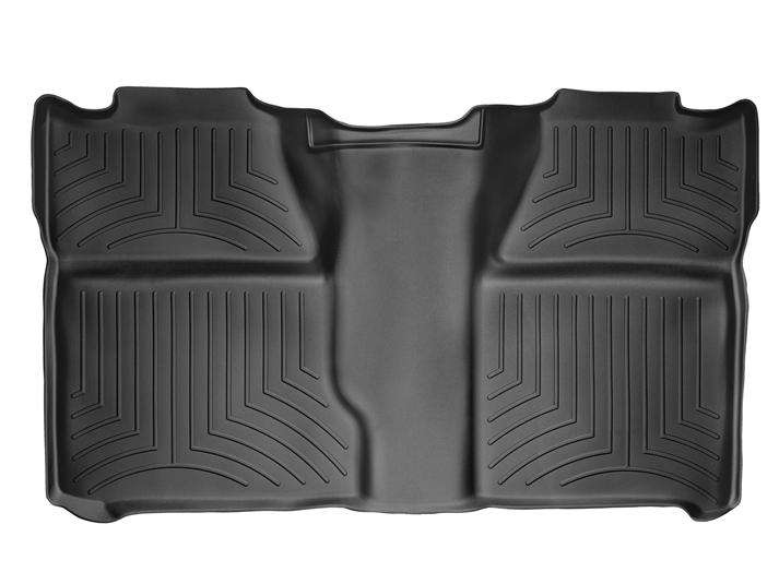 Weathertech 440660 FloorLiner Molded Floor Liners Black Second Row Chevy Silverado / GMC Sierra 1500 07-13, 2500/3500 07-14