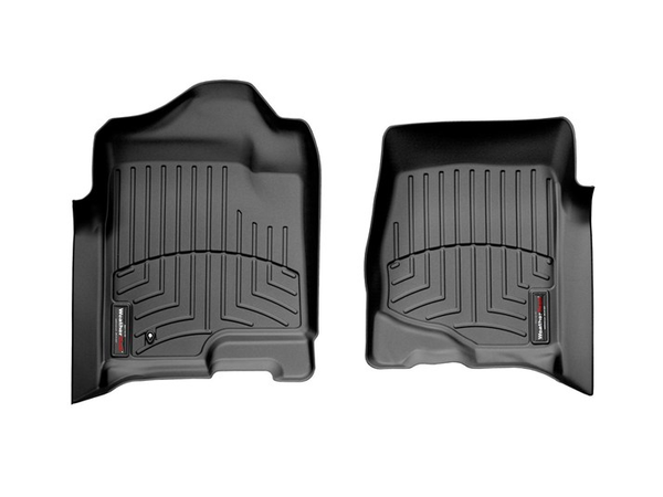 Weathertech 440661 FloorLiner Molded Floor Liners Black First Row Chevy Silverado / GMC Sierra 1500 07-13, 2500/3500/Suburban/Tahoe/Yukon 07-14, Cadillac Escalade 07-14