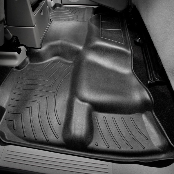 Weathertech 440669 FloorLiner Molded Floor Liners Black Second Row Chevy Silverado / GMC Sierra 1500/2500/3500 07-13
