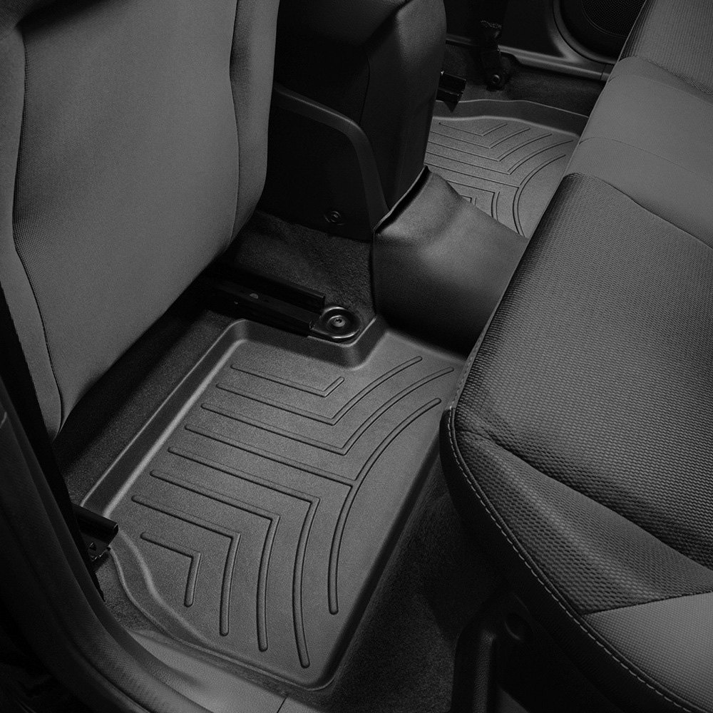 Weathertech 440752 FloorLiner Molded Floor Liners Black Second Row Ford Focus 12-18