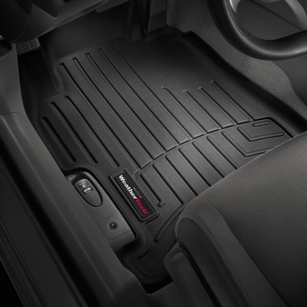 Weathertech 440901 FloorLiner Molded Floor Liners Black First Row Honda Civic / Civic Si 06-11