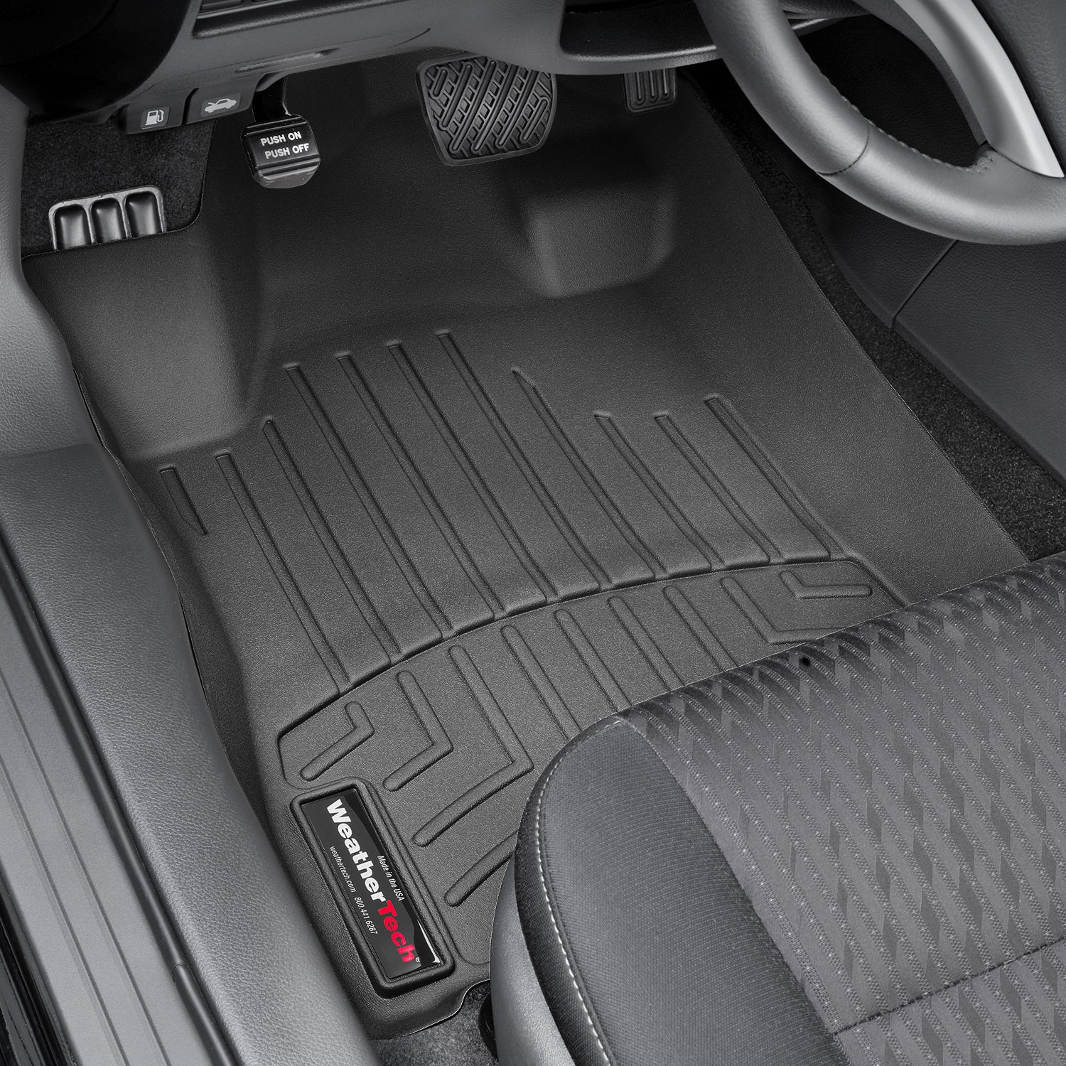 Weathertech 4410471 FloorLiner Molded Floor Liners Black First Row