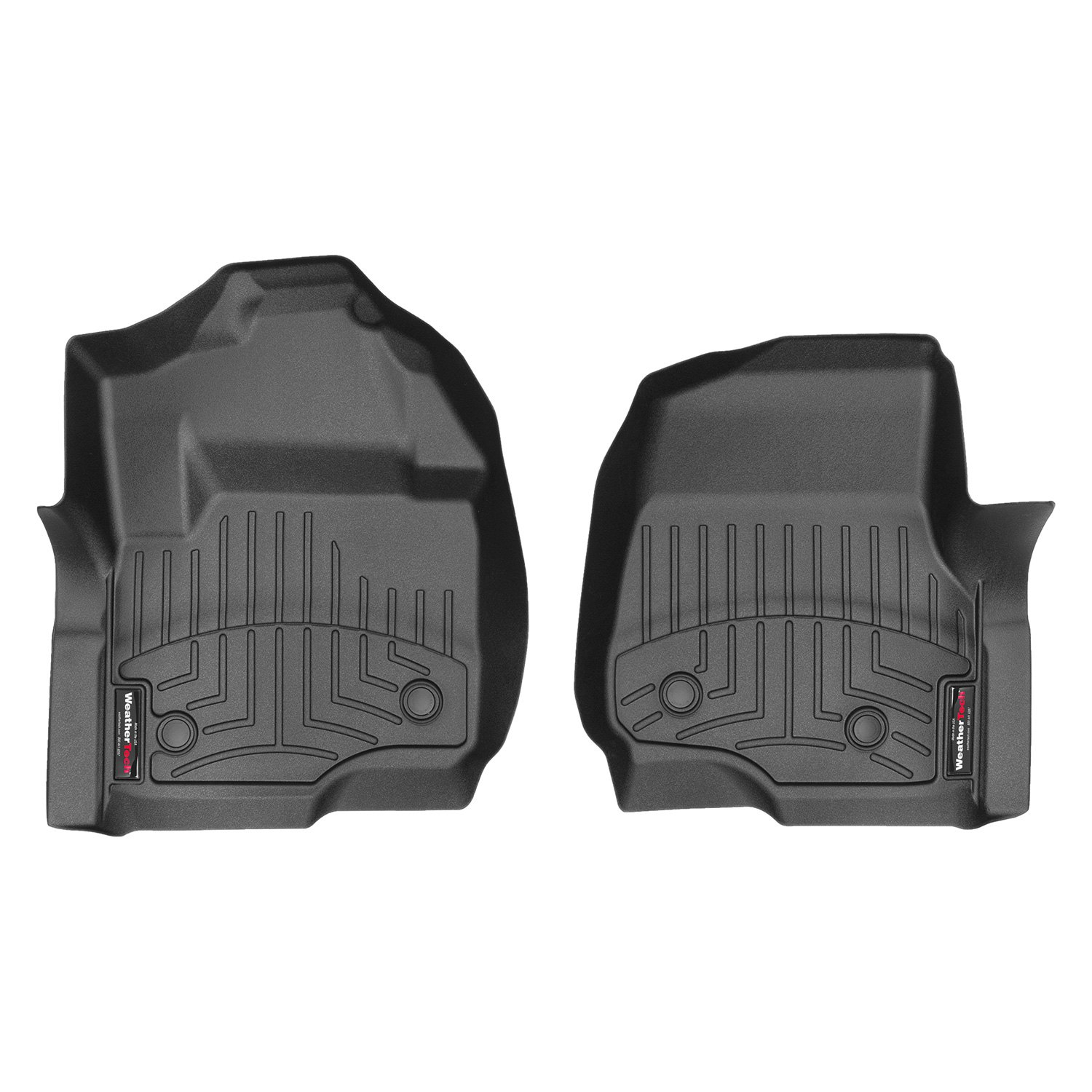 Weathertech 4410511V FloorLiner Molded Floor Liners Black First Row Ford F-250 Super Duty 17-22