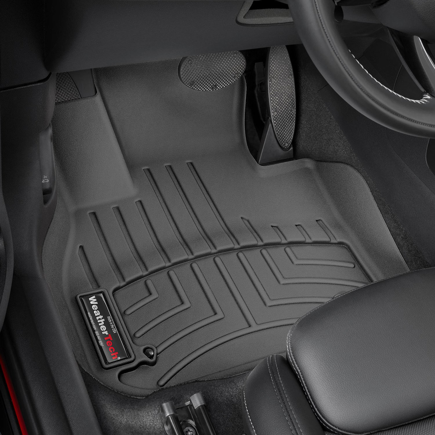 Weathertech 4411781 FloorLiner Molded Floor Liners Black First Row Mini Cooper Countryman 17-22