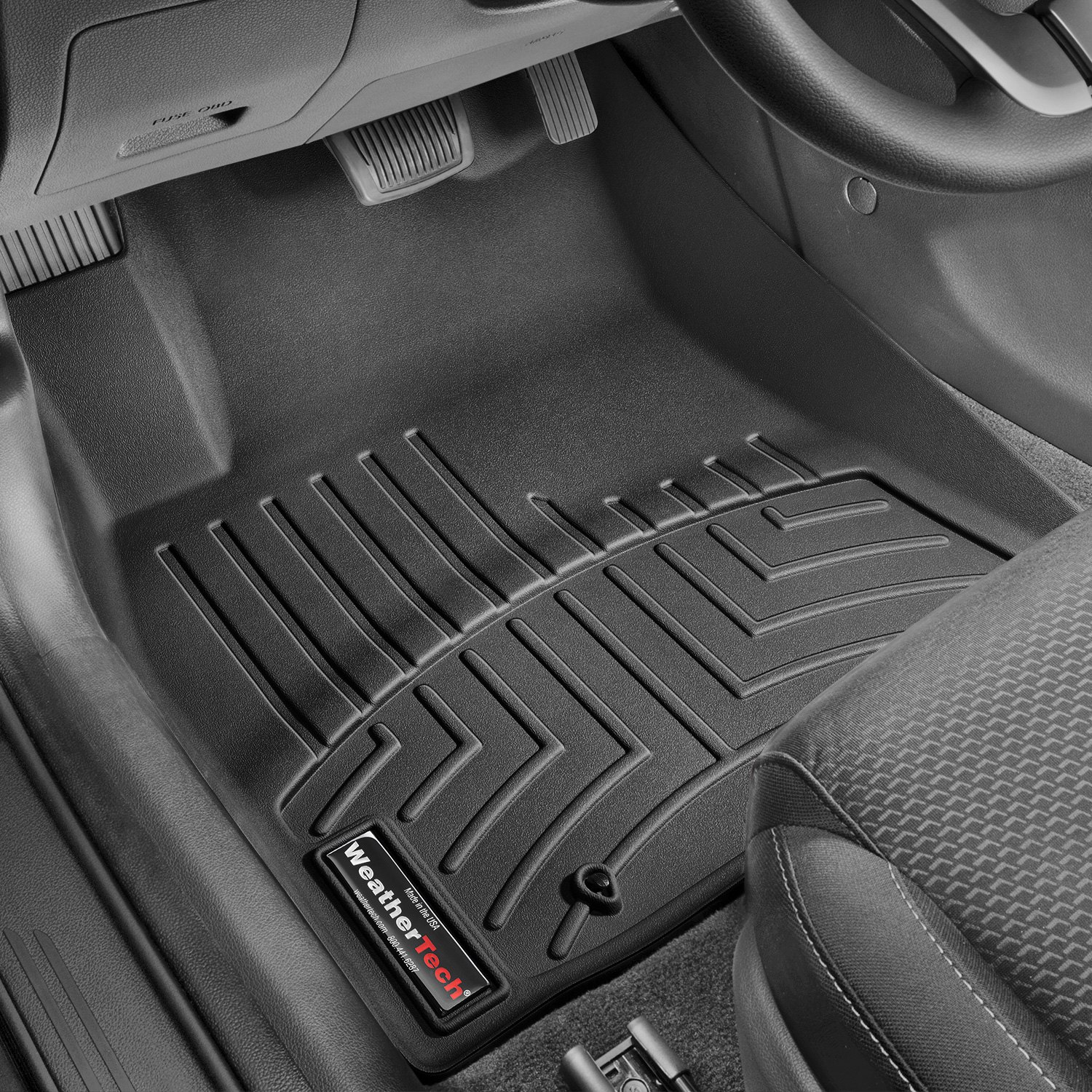 Weathertech 4412011 FloorLiner Molded Floor Liners Black First Row