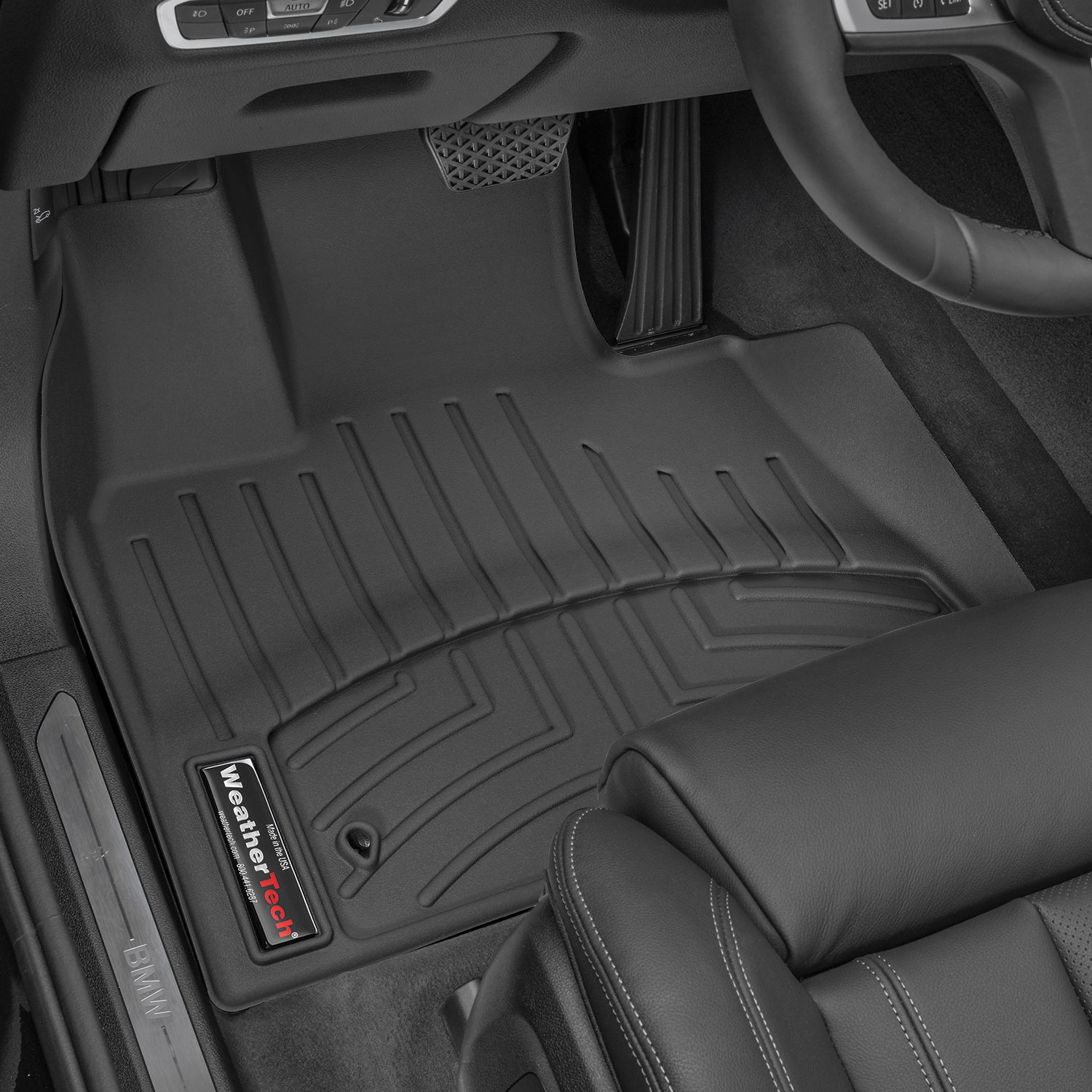 Weathertech 4415071 FloorLiner Molded Floor Liners Black First Row BMW X5 19-22