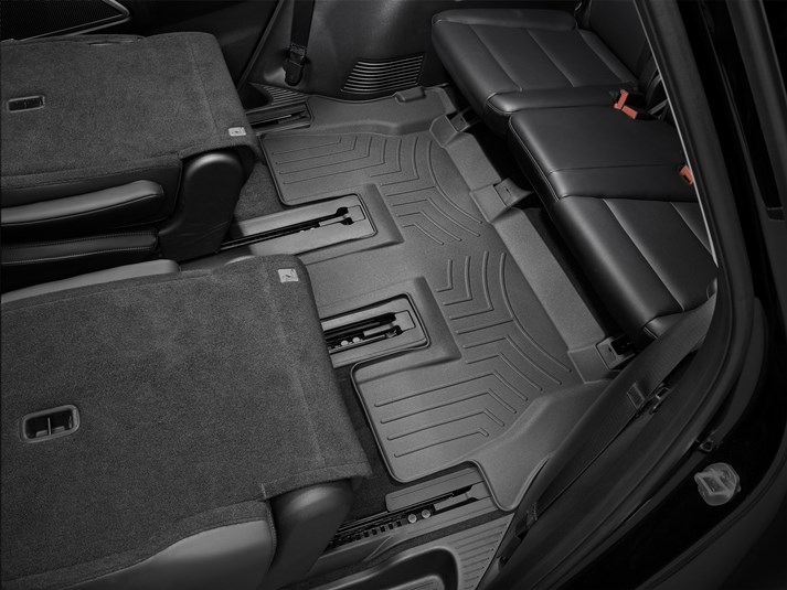 Weathertech 4415323 FloorLiner Molded Floor Liners Black Third Row Kia Telluride 20-22