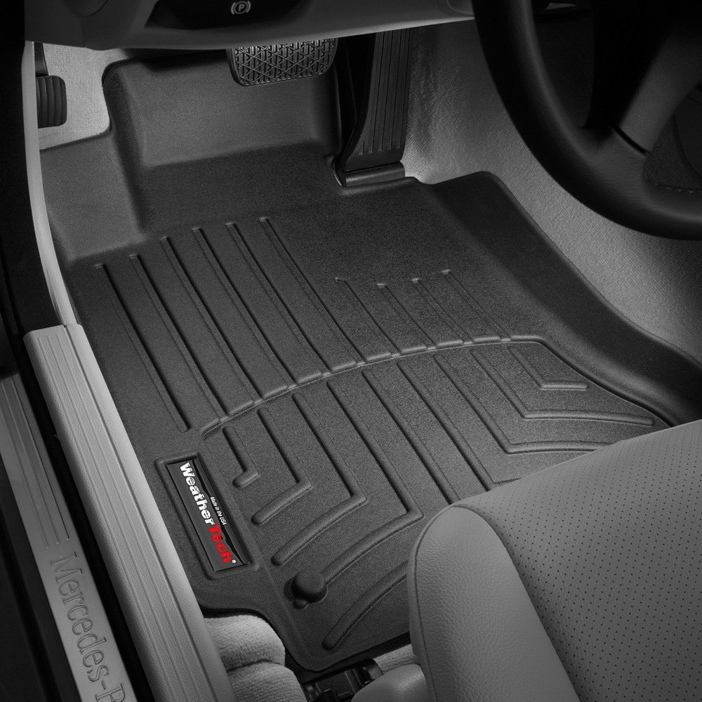 Weathertech 441611 FloorLiner Molded Floor Liners Black First Row Mercedes-Benz C-Class 08-15 / E-Class 10-12