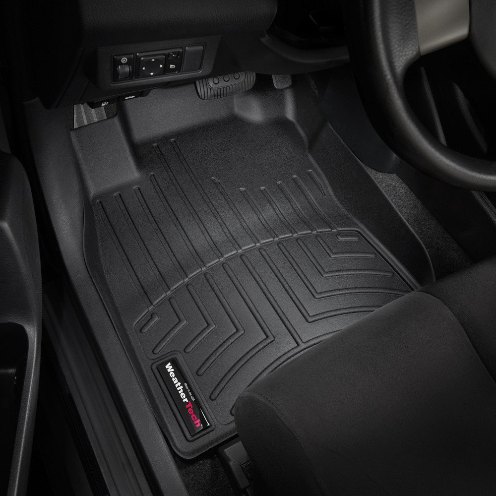 Weathertech 441681 FloorLiner Molded Floor Liners Black First Row Nissan Versa 07-12