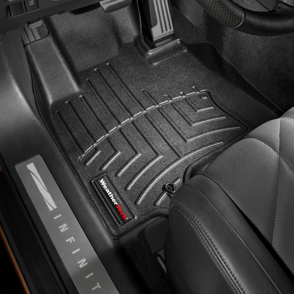 Weathertech 441721 FloorLiner Molded Floor Liners Black First Row Infiniti FX35 09-12 / FX37 13 / FX50 09-13 / QX70 14-17