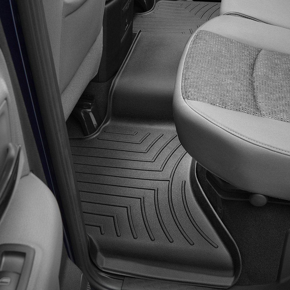 Weathertech 442162 FloorLiner Molded Floor Liners Black Second Row