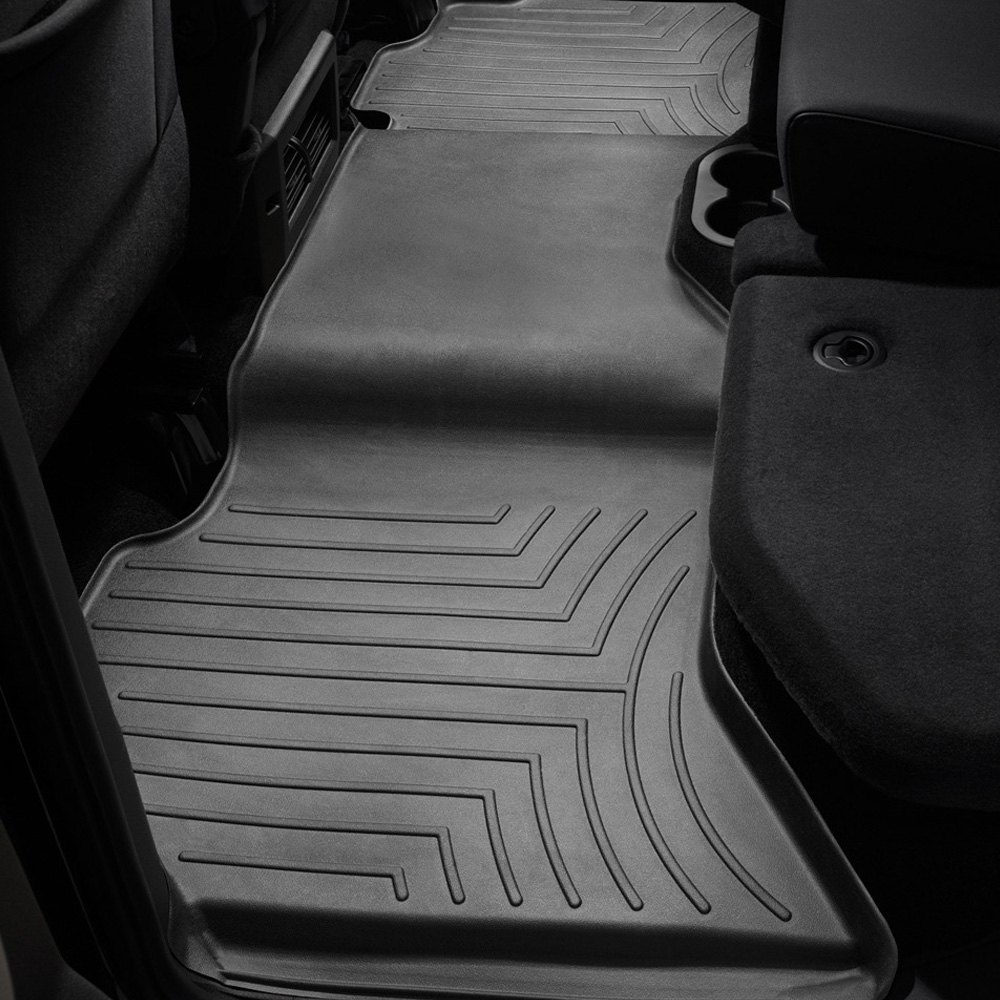 Weathertech 442163 FloorLiner Molded Floor Liners Black Second Row Ram 1500 Crew Cab 09-18 / 1500 Classic Crew Cab 19-22