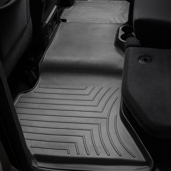Weathertech 442163 FloorLiner Molded Floor Liners Black Second Row Ram 1500 Crew Cab 09-18 / 1500 Classic Crew Cab 19-22