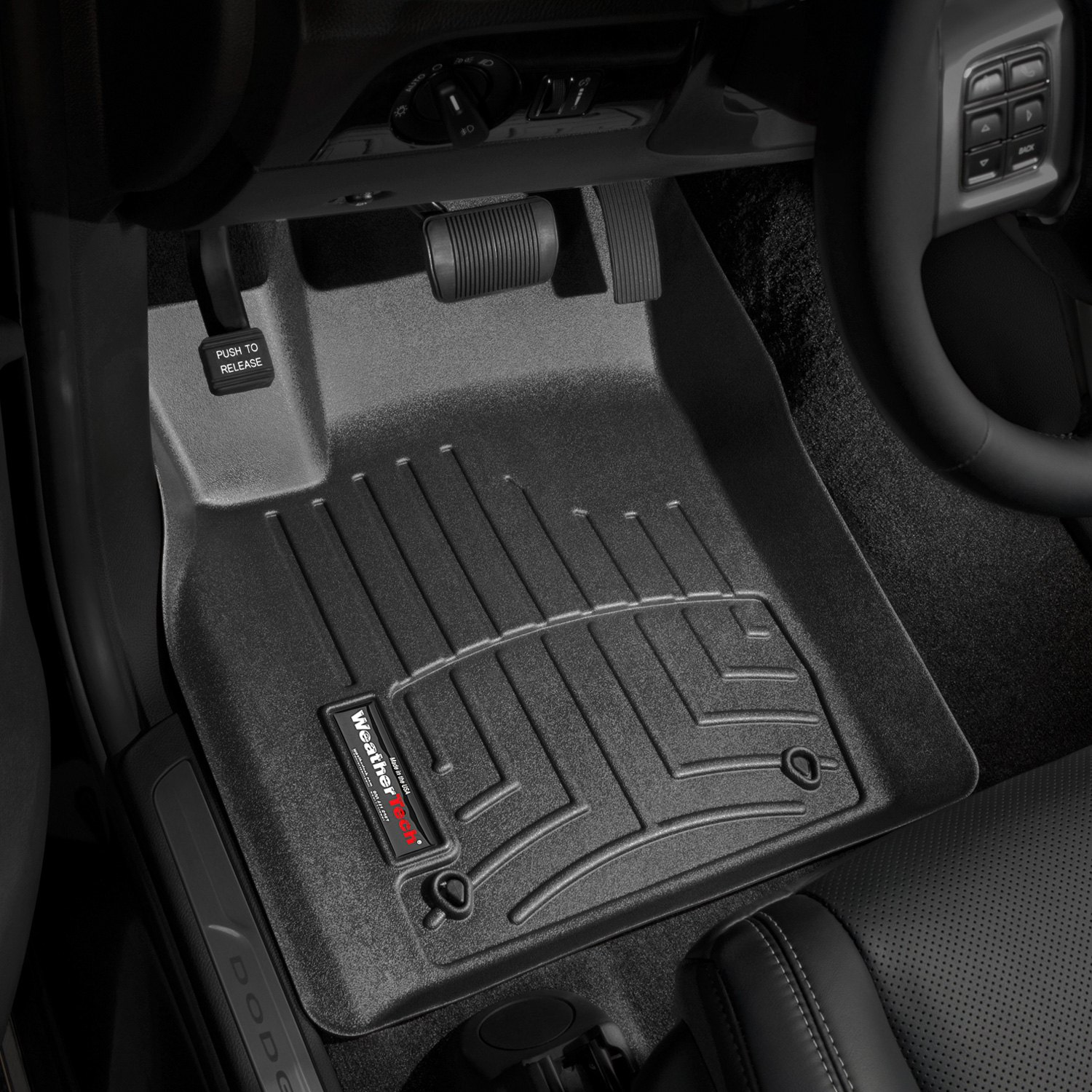 Weathertech 443241 FloorLiner Molded Floor Liners Black First Row