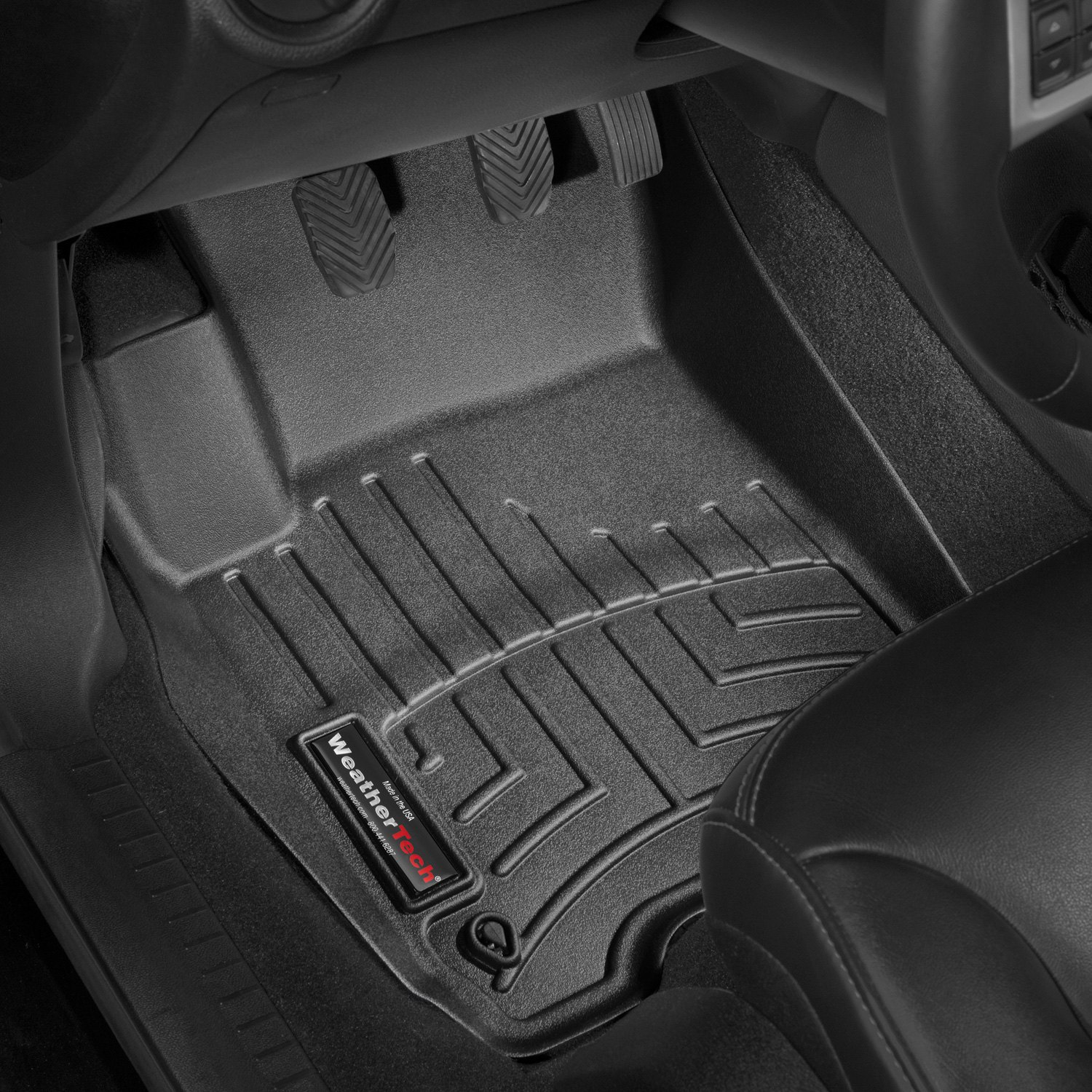 Weathertech 443771 FloorLiner Molded Floor Liners Black First Row