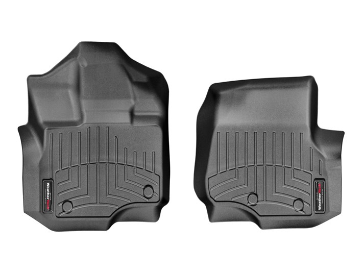 Weathertech 446971 FloorLiner Molded Floor Liners Black First Row Ford F-150 Ext.Cab, Crew Cab (Carpet Floor) 15-23