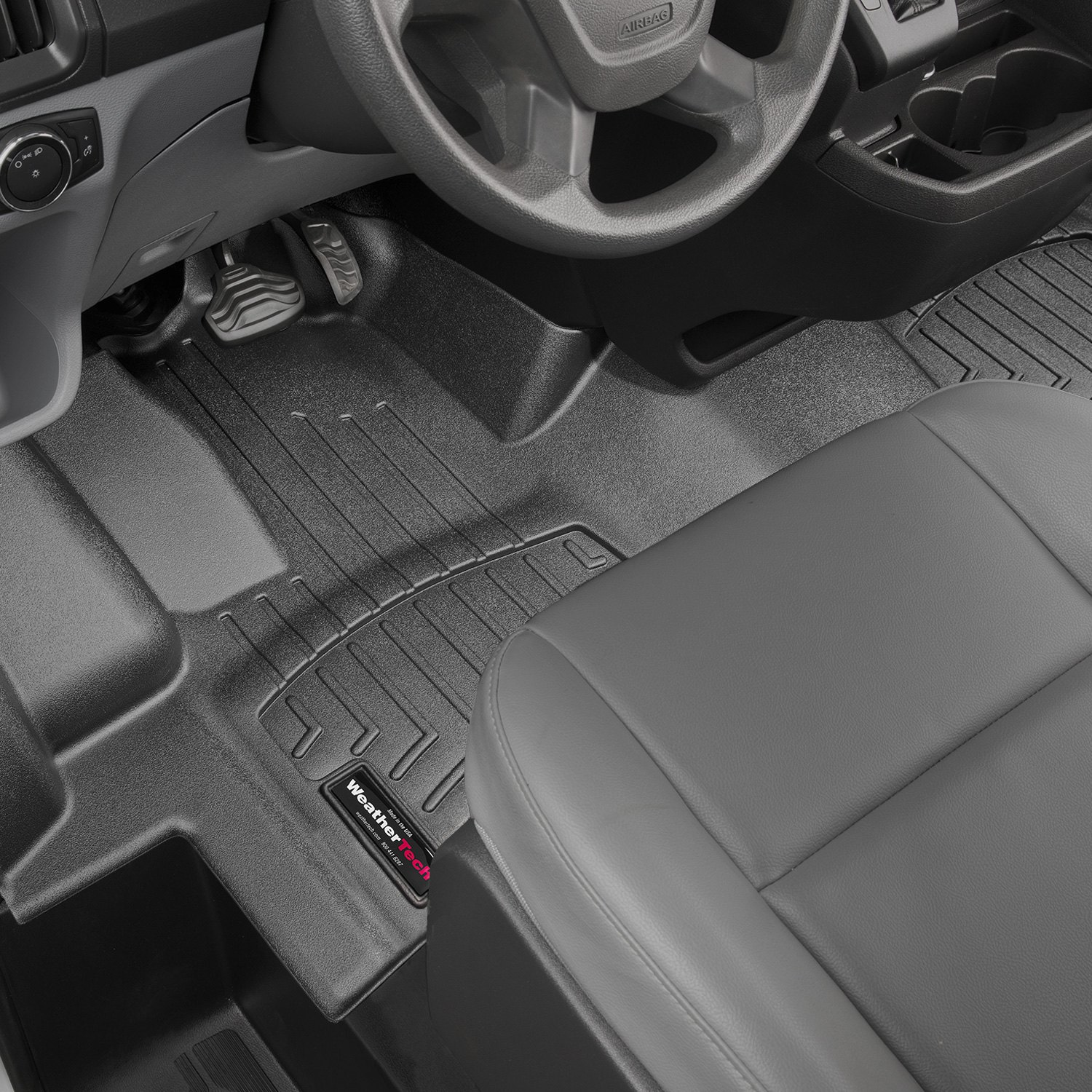 Weathertech 447391 FloorLiner Molded Floor Liners Black First Row