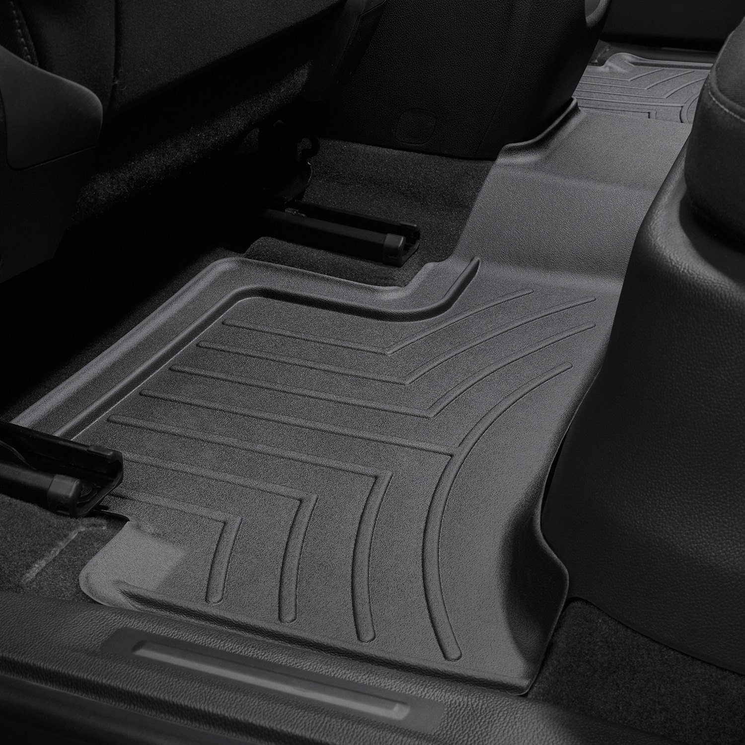Weathertech 447513 FloorLiner Molded Floor Liners Black Second Row Chevrolet Colorado / GMC Canyon Ext.Cab (Carpet Floor) 15-22