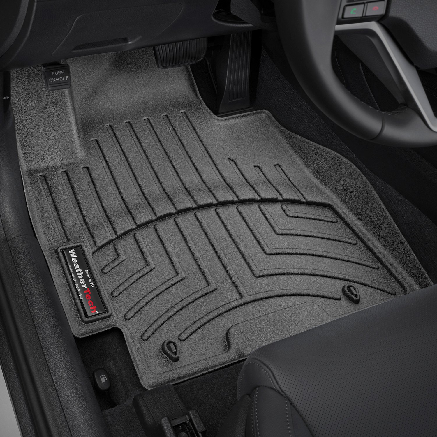 Weathertech 448161 FloorLiner Molded Floor Liners Black First Row