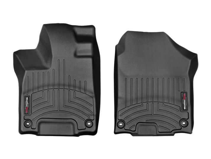 Weathertech 448391 FloorLiner Molded Floor Liners Black First Row Honda Pilot (8 Pass.) 16-22 / Passport 19-23
