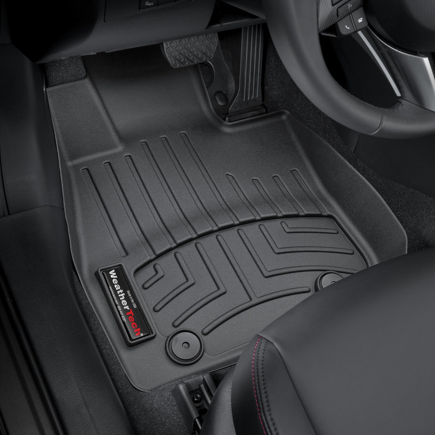 Weathertech 448481 FloorLiner Molded Floor Liners Black First Row