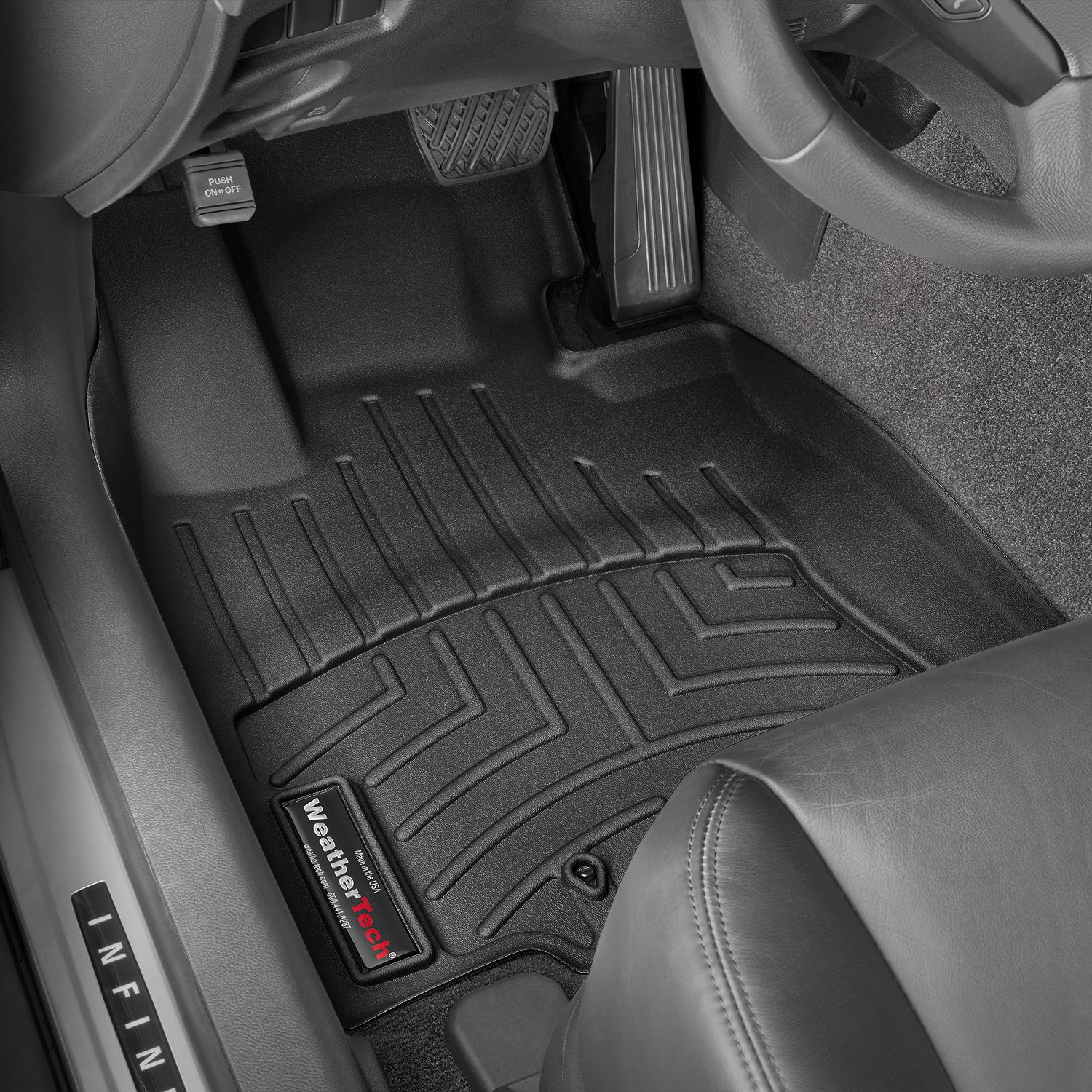 Weathertech 448681 FloorLiner Molded Floor Liners Black First Row