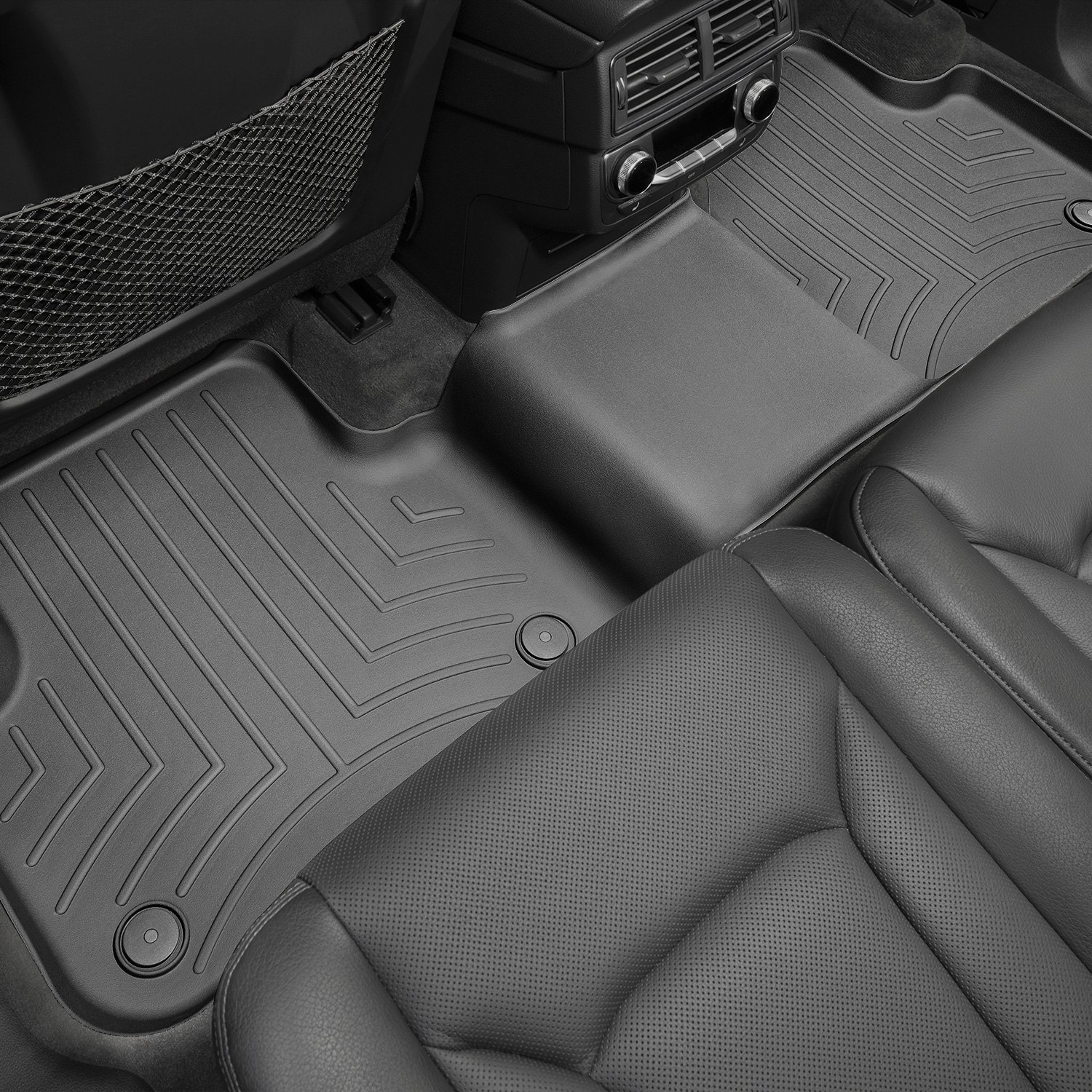 Weathertech 448872 FloorLiner Molded Floor Liners Black Second Row
