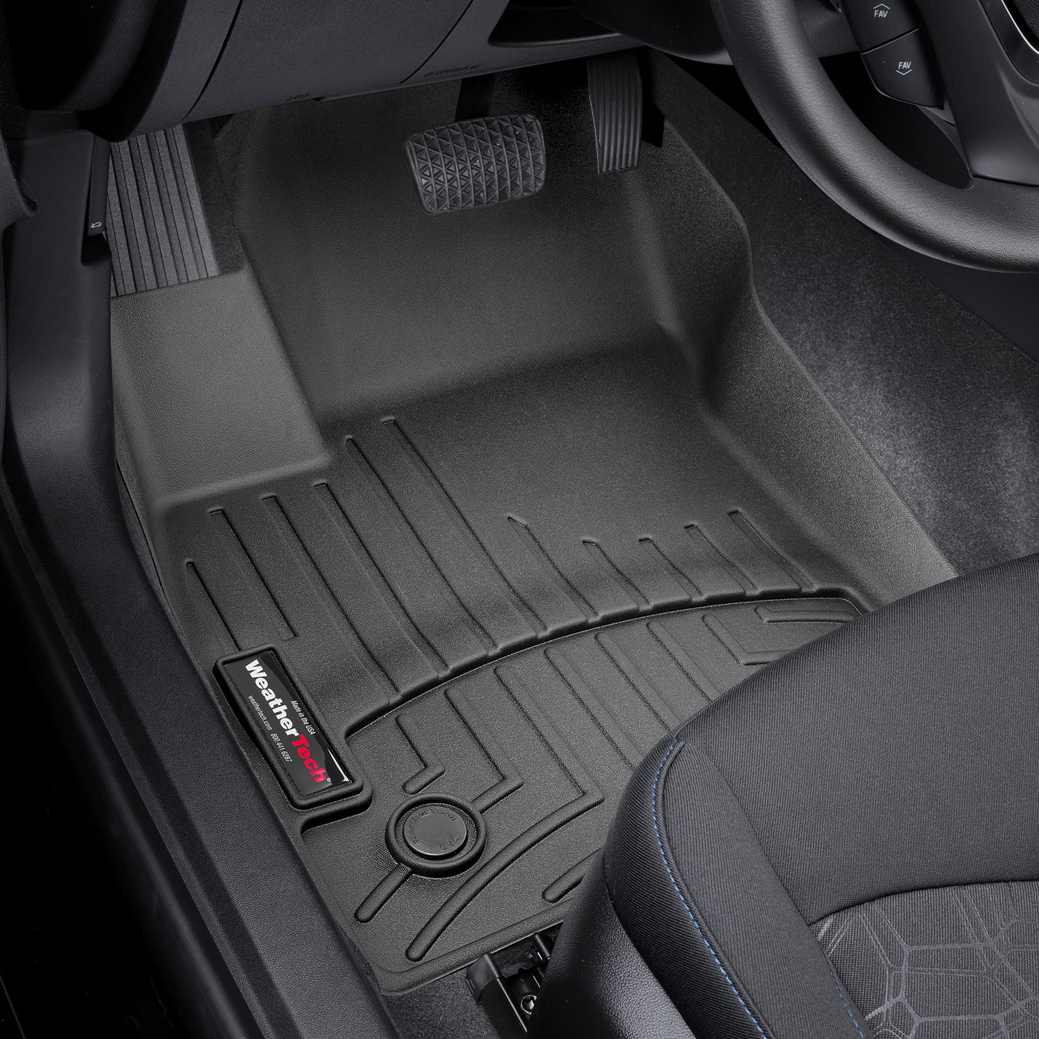 Weathertech 449381 FloorLiner Molded Floor Liners Black First Row