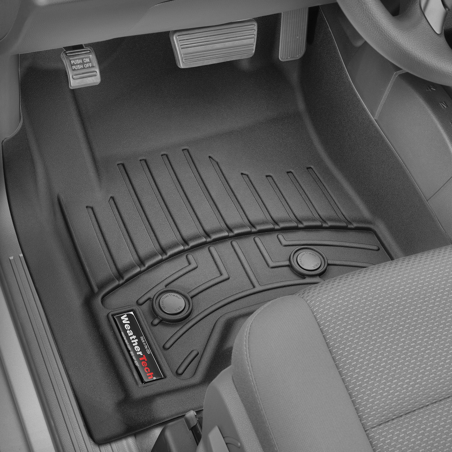 Weathertech 449681V FloorLiner Molded Floor Liners Black First Row