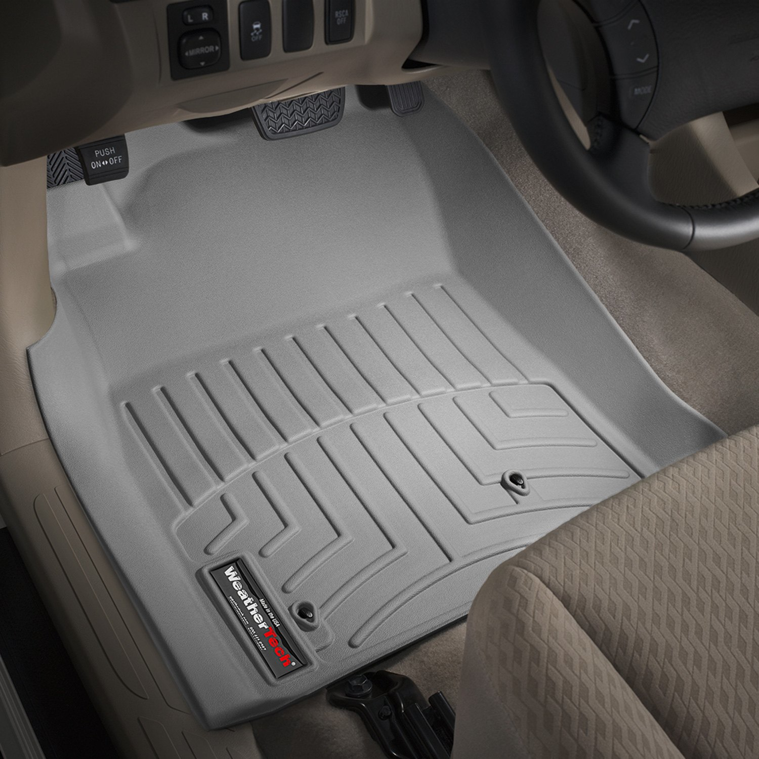 Weathertech 460211 FloorLiner Molded Floor Liners Grey First Row
