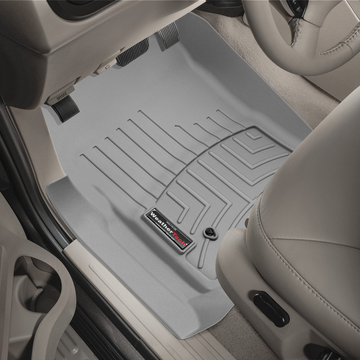 Weathertech 460291 FloorLiner Molded Floor Liners Grey First Row