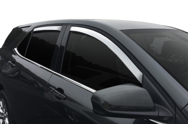 AVS 684785 Chrome Ventvisor Outside Mount Rain Deflectors Ford Expedition 18-22