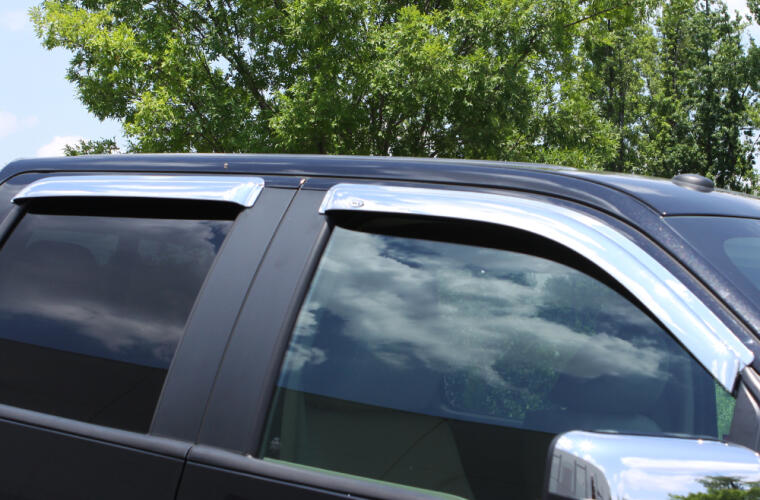 AVS 684930 Chrome Ventvisor Outside Mount Rain Deflectors Ford Edge 15-22