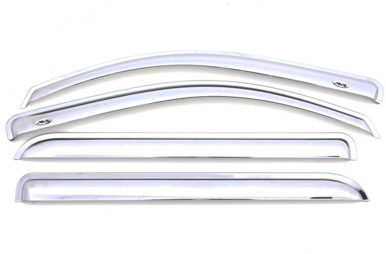 AVS 684930 Chrome Ventvisor Outside Mount Rain Deflectors Ford Edge 15-22