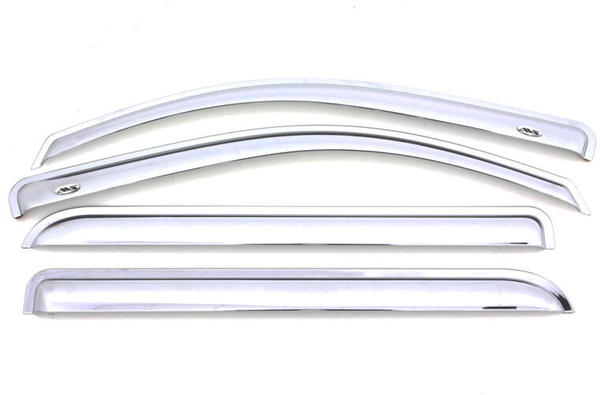 AVS 684446 Chrome Ventvisor Outside Mount Rain Deflectors Buick Encore 13-22, Chevrolet Trax 15-22