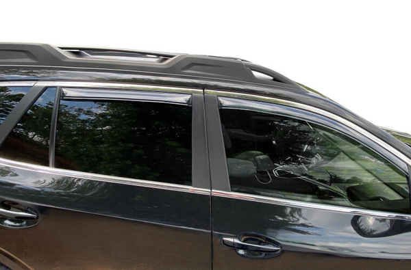 AVS 194376 In-Channel Low Profile Dark Smoke Ventvisor Rain Deflectors Subaru Outback 15-22
