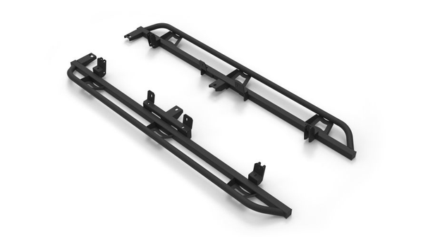 N-Fab TSG15CC-TX - Trailslider - Cab Len Side Steps(2) Black for Chevrolet Colorado / GMC Canyon 15-22 Crew Cab
