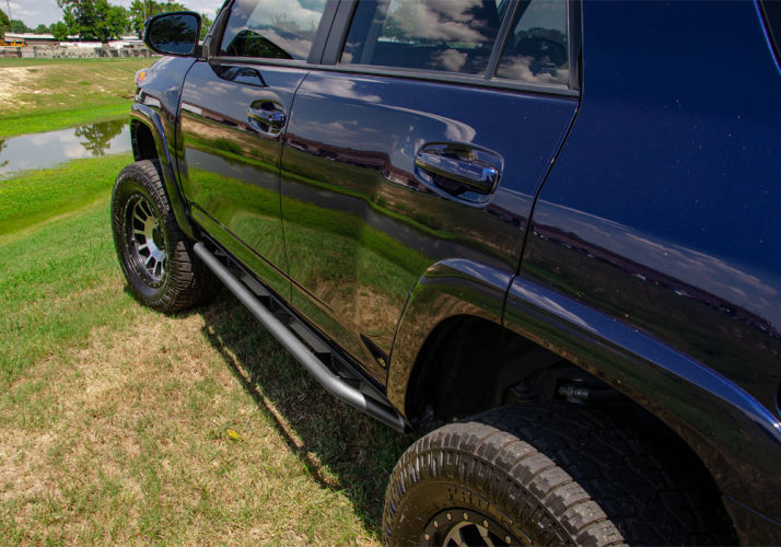 N-Fab TSG15CC-TX - Trailslider - Cab Len Side Steps(2) Black for Chevrolet Colorado / GMC Canyon 15-22 Crew Cab