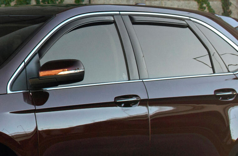 AVS 194376 In-Channel Low Profile Dark Smoke Ventvisor Rain Deflectors Subaru Outback 15-22