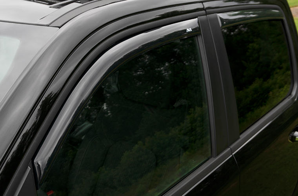 AVS 194376 In-Channel Low Profile Dark Smoke Ventvisor Rain Deflectors Subaru Outback 15-22