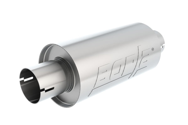 Borla Universal Pro-XS Round S-Type 2.5in Inlet/Outlet Center/Center Notched Muffler