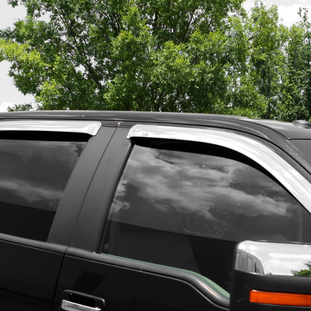 AVS 94423 In-Channel Low Profile Dark Smoke Ventvisor Rain Deflectors Ford Ranger 99-11