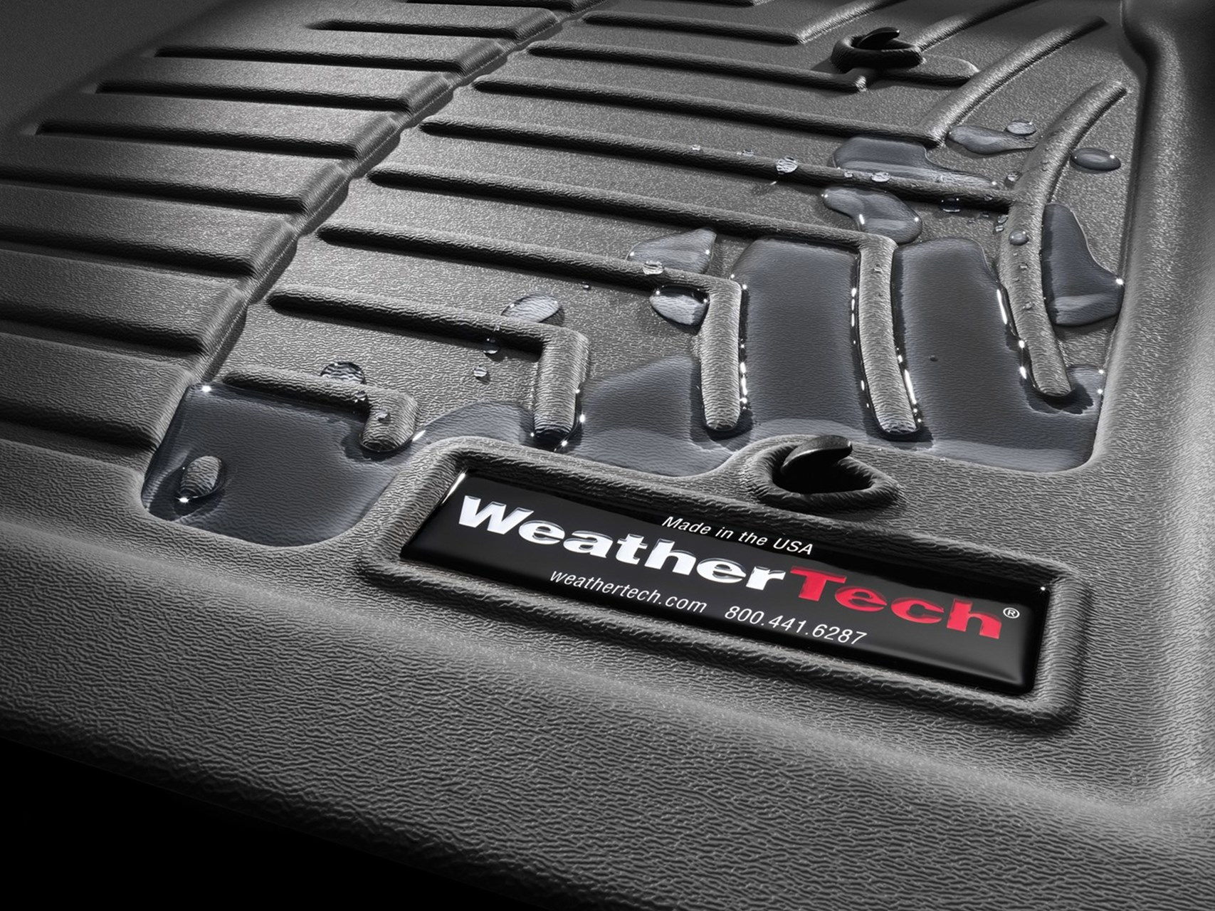 Weathertech 4416091 FloorLiner Molded Floor Liners Black First Row Toyota Highlander 20-22