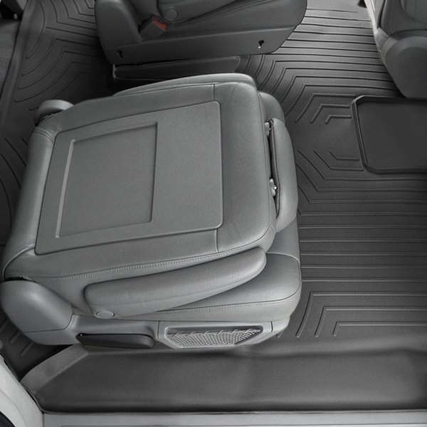 Weathertech 441414 FloorLiner Molded Floor Liners Black Second & Third Rows